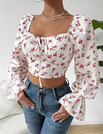 Top SHEIN, alb