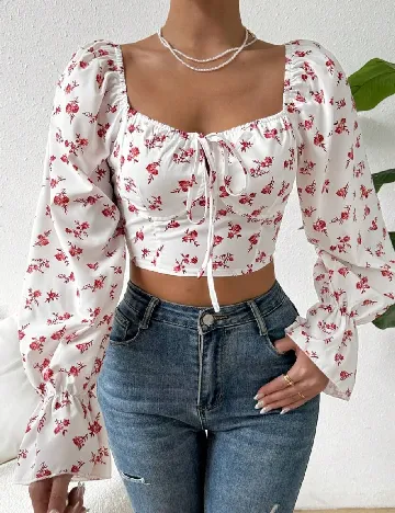 Top SHEIN, alb