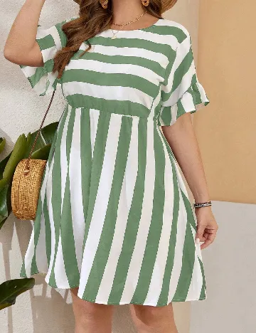 Rochie scurta SHEIN CURVE, verde