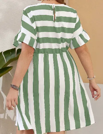 Rochie scurta SHEIN CURVE, verde