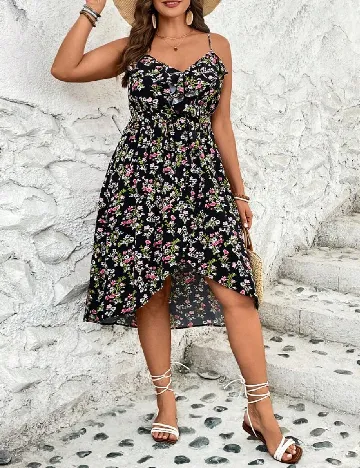 Rochie scurta SHEIN CURVE, floral print