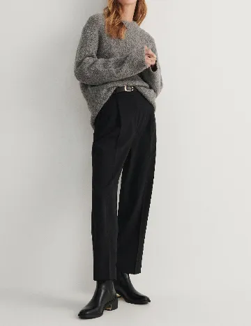 Pantaloni Reserved, negru