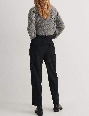 Pantaloni Reserved, negru