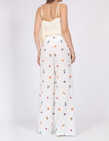 Pantaloni Vero Moda, alb