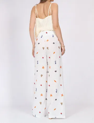 Pantaloni Vero Moda, alb