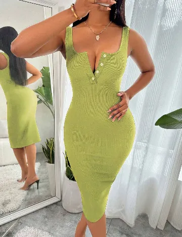 Rochie scurta SHEIN, verde