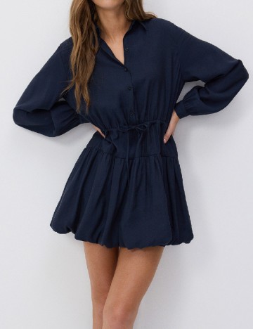 Rochie scurta Reserved, bleumarin inchis