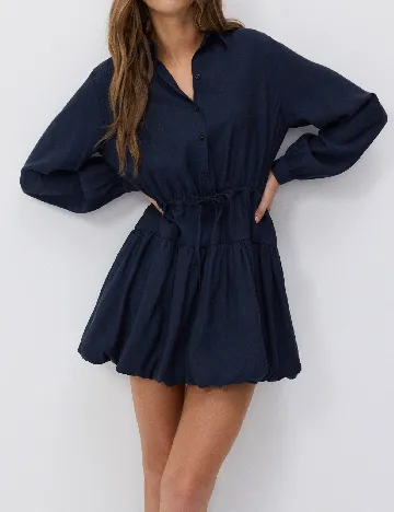 Rochie scurta Reserved, bleumarin inchis