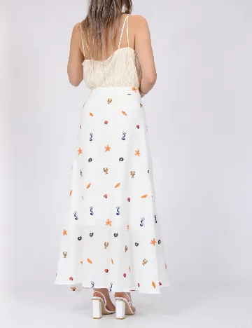 Fusta Vero Moda, alb