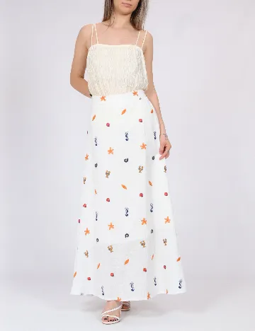 Fusta Vero Moda, alb
