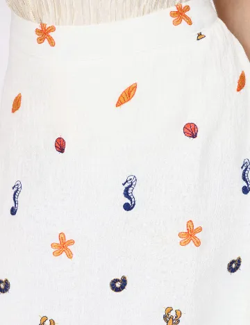 Fusta Vero Moda, alb