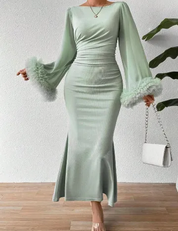 Rochie lunga SHEIN, verde