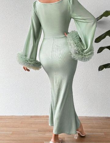 Rochie lunga SHEIN, verde
