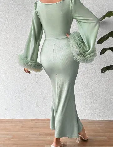 Rochie lunga SHEIN, verde