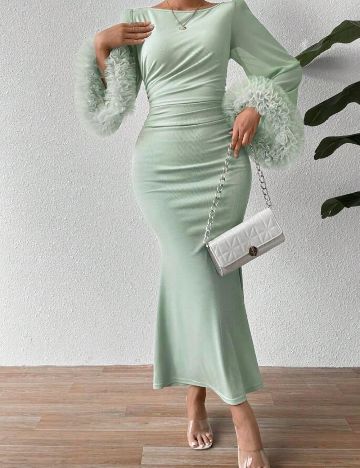 Rochie lunga SHEIN, verde