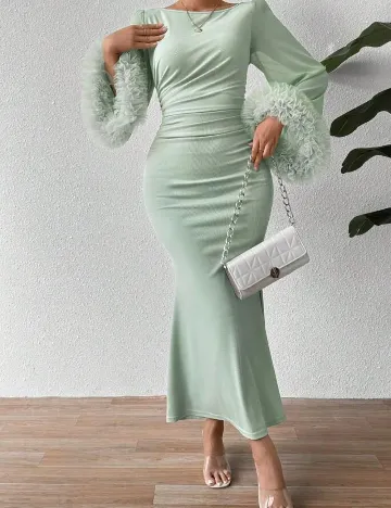 Rochie lunga SHEIN, verde