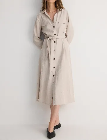 Rochie medie Reserved, crem