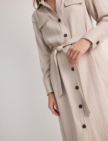 Rochie medie Reserved, crem