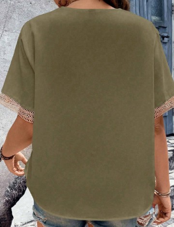 Bluza SHEIN CURVE, verde