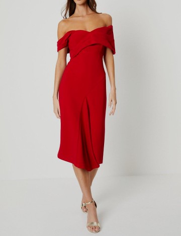 Rochie medie Coast, rosu