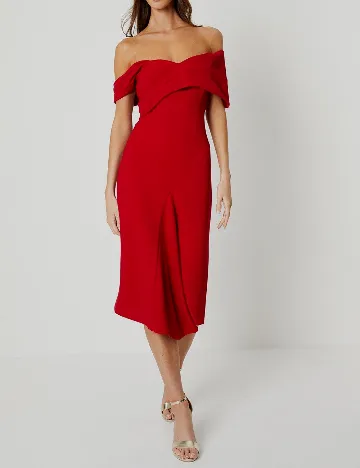 Rochie medie Coast, rosu