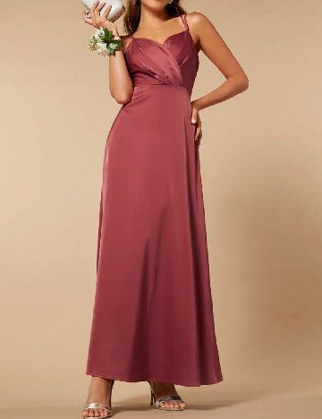 Rochie lunga SHEIN, roz pudra