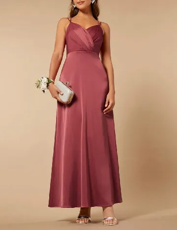 Rochie lunga SHEIN, roz pudra