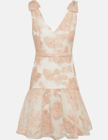 Rochie scurta Coast, alb/roz