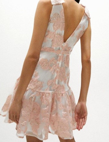 Rochie scurta Coast, alb/roz