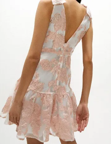 Rochie scurta Coast, alb/roz