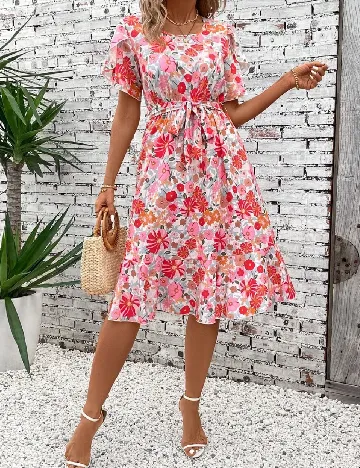 Rochie medie SHEIN, floral print
