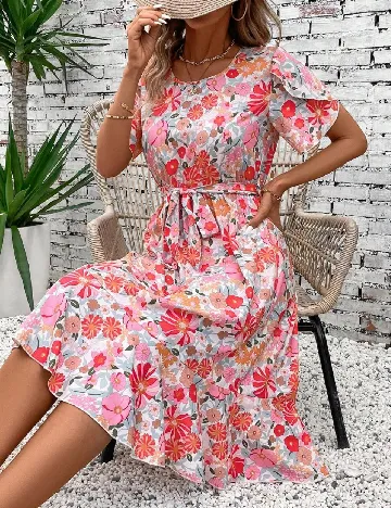 Rochie medie SHEIN, floral print