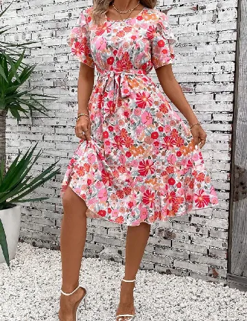Rochie medie SHEIN, floral print