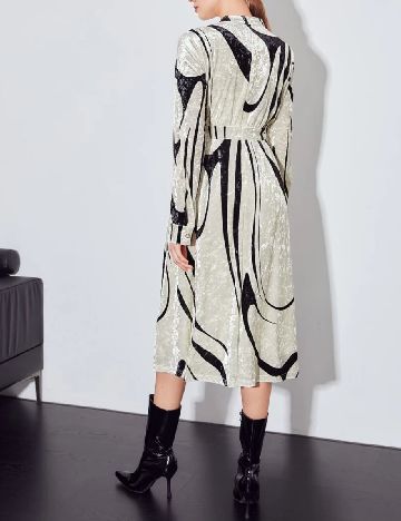 Rochie medie MOTF, ecru