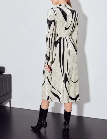 Rochie medie MOTF, ecru