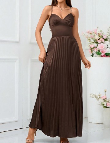 Rochie lunga SHEIN, maro