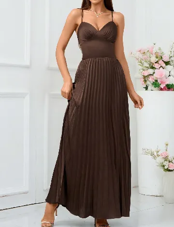 Rochie lunga SHEIN, maro