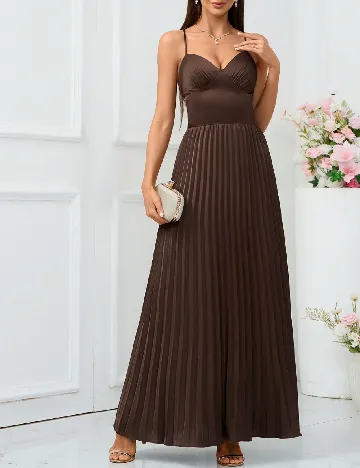 Rochie lunga SHEIN, maro