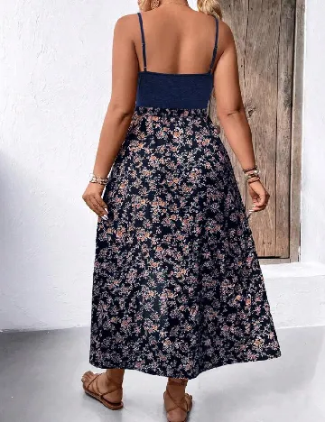Rochie medie SHEIN CURVE, albastru