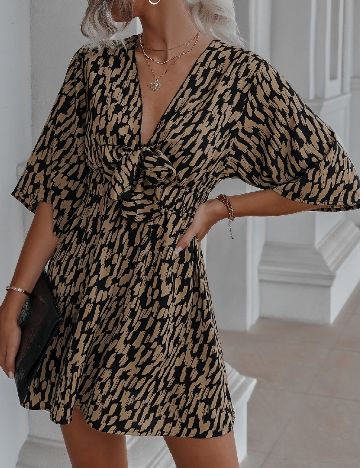 Rochie scurta SHEIN, maro