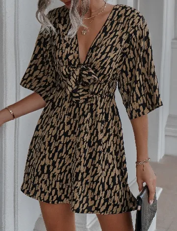 Rochie scurta SHEIN, maro