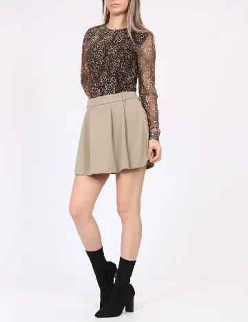 Fusta pantalon Only, bej