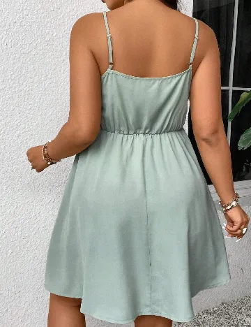 Rochie scurta SHEIN CURVE, verde