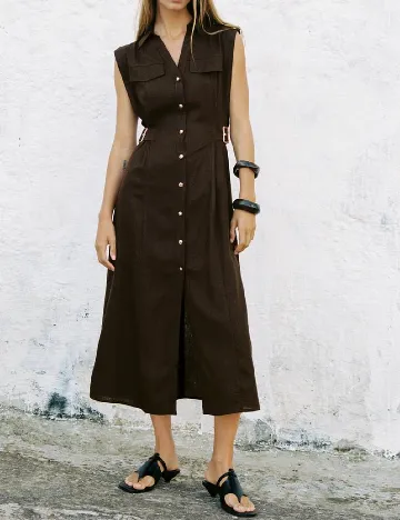 Rochie medie Zara, maro