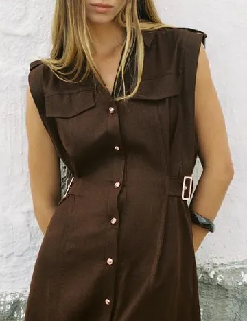 Rochie medie Zara, maro