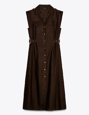 Rochie medie Zara, maro