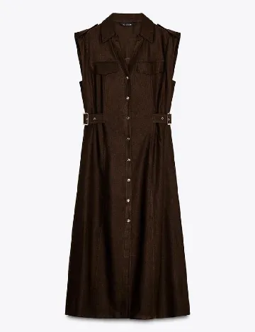 Rochie medie Zara, maro