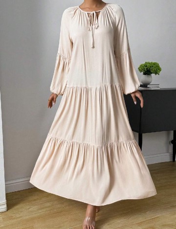 Rochie lunga SHEIN, crem