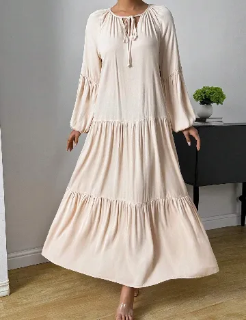 Rochie lunga SHEIN, crem