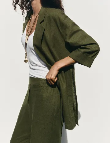 Pantaloni Zara, kaki